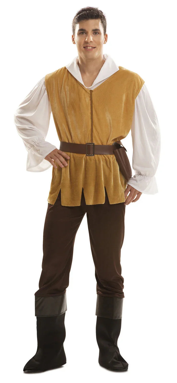 Disfraz de Mesonero Marrón para Hombre Medieval Viving